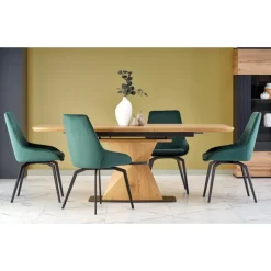 DIAMOND bord gyldent egetræ, ben gyldent egetræ