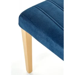 DIEGO 3 Spisebordsstol, - quiltet fløjl Stripes - MONOLITH 77