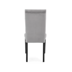 DIEGO 2 Spisebordsstol, - quiltet fløjl Stripes - MONOLITH 85