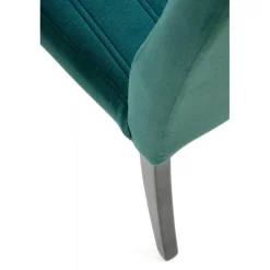 DIEGO 2 Spisebordsstol, - quiltet velour Stripes - MONOLITH 37