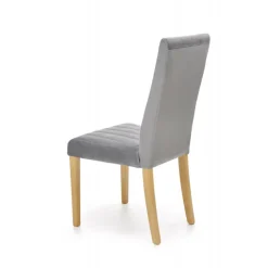 DIEGO 3 stol, - quiltet fløjl Stripes - MONOLITH 85