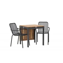 Diego t Loungesæt - Havemøbelsæt - Sort,Brun