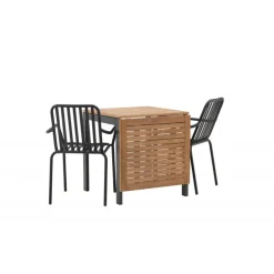 Diego t Loungesæt - Havemøbelsæt - Sort,Brun