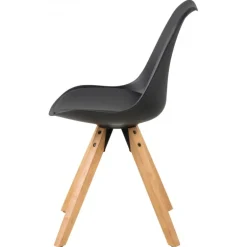 Dima spisebordsstol sort læderlook