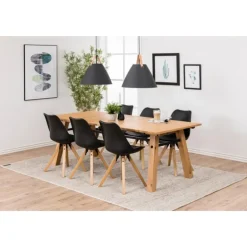 Dima spisebordsstol sort læderlook