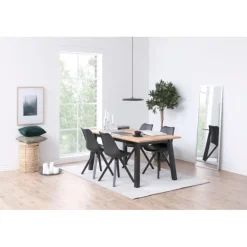 Dima spisebordsstol sort læderlook