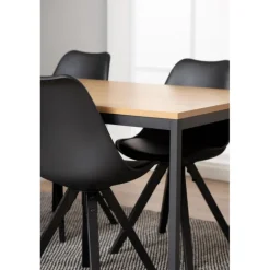 Dima spisebordsstol sort læderlook