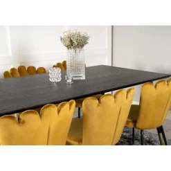 Dipp e Spisebordssæt - Sort og Messing