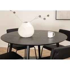 Dipp Rundt Spisebordssæt - Sort