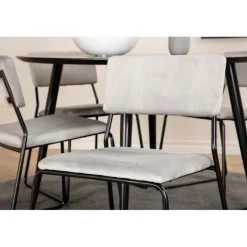 Dipp Rundt Spisebordssæt - Sort og Lysegrå