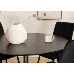 Dipp Rundt Spisebordssæt - Sort