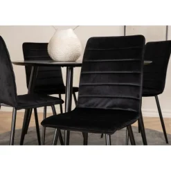 Dipp Rundt Spisebordssæt - Sort