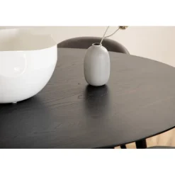 Dipp Rundt Spisebordssæt - Sort og Grå