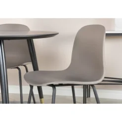 Dipp Rundt Spisebordssæt - Sort, Messing og Grøn