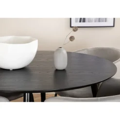 Dipp Rundt Spisebordssæt - Sort og Lysegrå