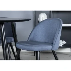 Dipp Rundt Spisebordssæt - Sort og Blå