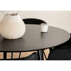 Dipp Rundt Spisebordssæt - Sort