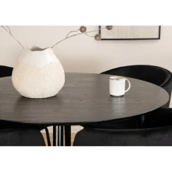 Dipp Rundt Spisebordssæt - Sort