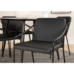 Dipp Rundt Spisestuesæt - Sort