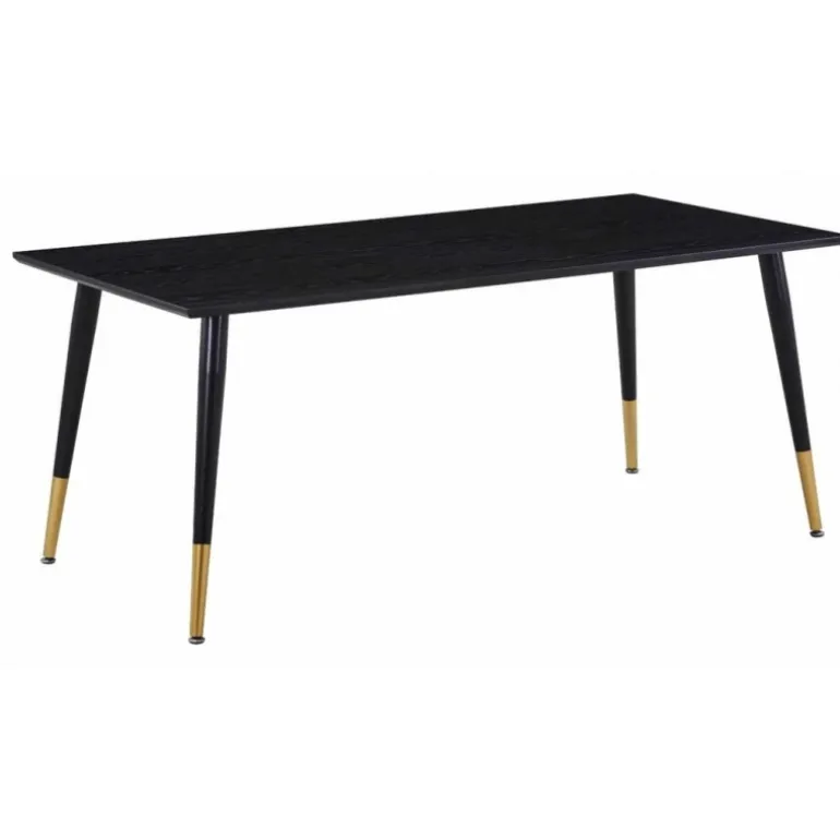 Dipp Spisebord 180cm - Sort og Messing