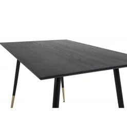 Dipp Spisebord 120cm - Sort og Messing