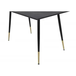 Dipp Spisebord 120cm - Sort og Messing