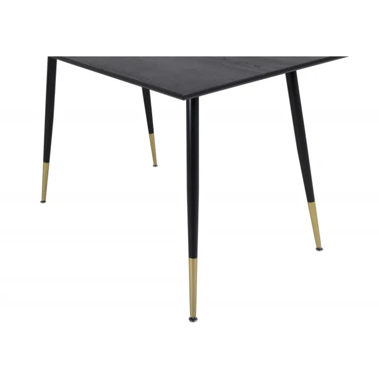 Dipp Spisebord 120cm - Sort og Messing