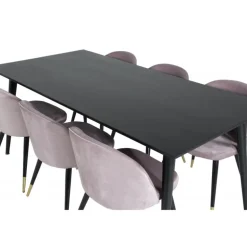 Dipp Spisebordssæt - Sort og Pink