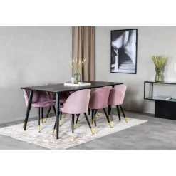 Dipp Spisebordssæt - Sort og Pink