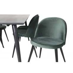 Dipp Spisebordssæt - Sort og Grøn