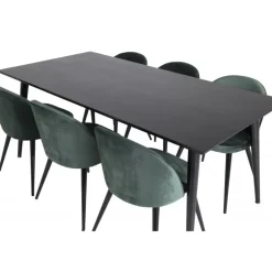 Dipp Spisebordssæt - Sort og Grøn