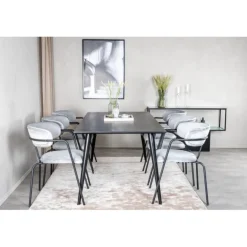 Dipp Spisebordssæt - Sort og Grå