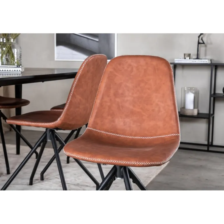 Dipp Spisebordssæt - Sort og Brun