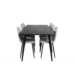 Dipp Spisebordssæt - Sort og Grå