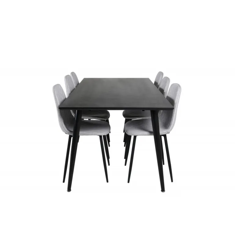 Dipp Spisebordssæt - Sort og Grå