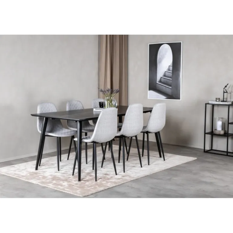 Dipp Spisebordssæt - Sort og Grå