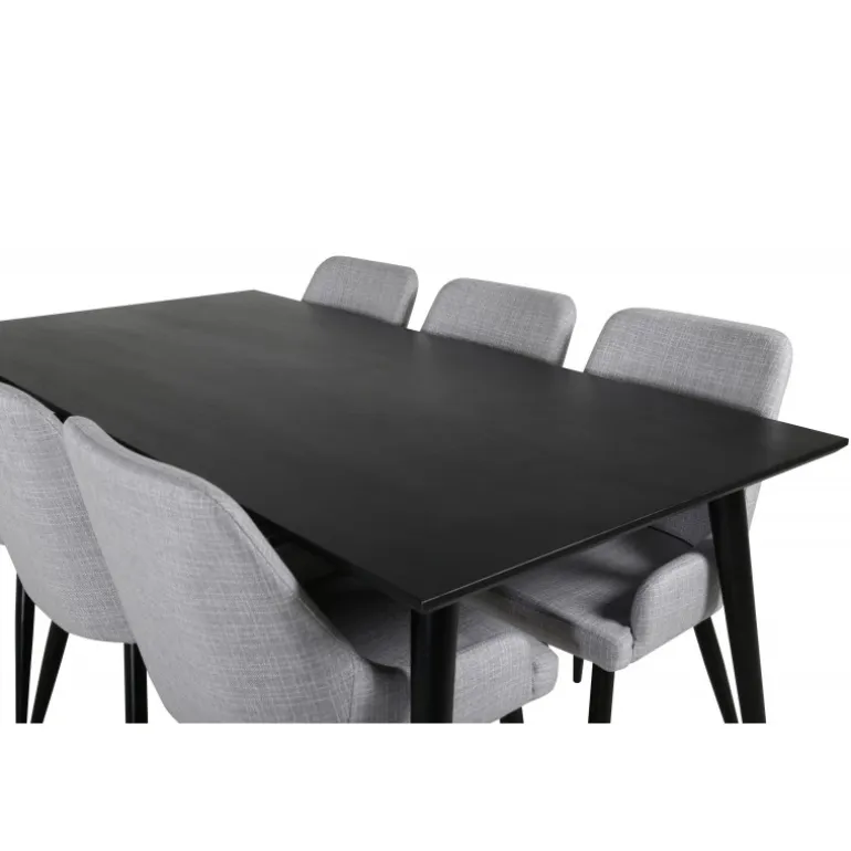 Dipp Spisebordssæt - Sort og Lysegrå