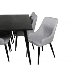 Dipp Spisebordssæt - Sort og Lysegrå