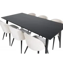 Dipp Spisestue Sæt - Beige og Sort