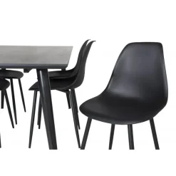 Dipp Spisestuesæt - Sort