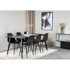 Dipp Spisestuesæt - Sort