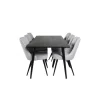 Dipp Spisestuesæt - Sort og Lysegrå