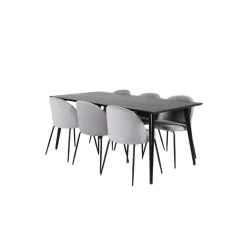 Dipp t Spisebordssæt - Sort og Grå