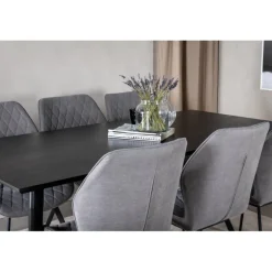 Dipp t Spisebordssæt - Sort og Grå