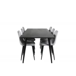 Dipp t Spisebordssæt - Sort og Grå