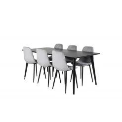 Dipp t Spisebordssæt - Sort og Grå