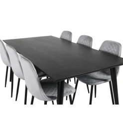 Dipp t Spisebordssæt - Sort og Grå