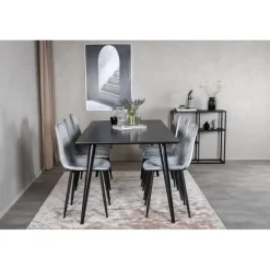 Dipp t Spisebordssæt - Sort og Grå