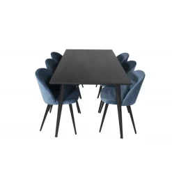 Dipp t Spisebordssæt - Sort og Blå