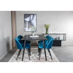 Dipp t Spisebordssæt - Sort og Blå